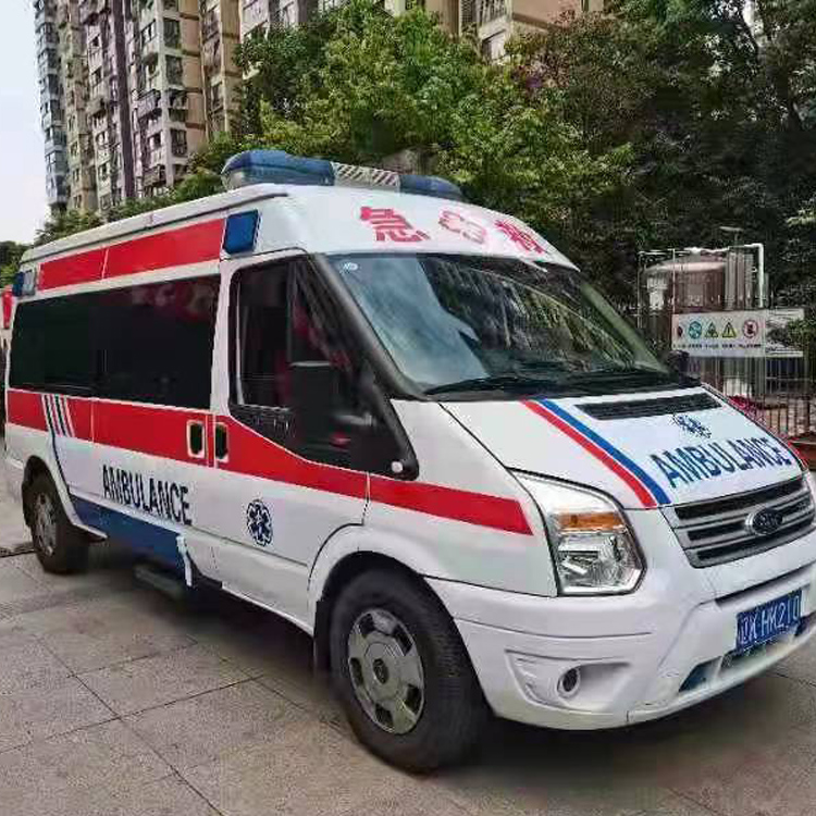 淮上长途救护车护送病人返乡